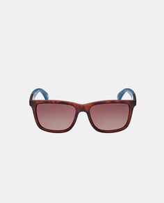 Прямоугольные мужские солнцезащитные очки цвета гавана с поляризационными линзами Skechers, коричневый