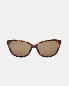 Женские солнцезащитные очки «кошачий глаз» гаванского цвета с поляризационными линзами Skechers, коричневый