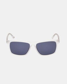 Прозрачные мужские солнцезащитные очки прямоугольной формы с поляризационными линзами Skechers, прозрачный