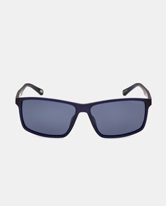 Синие мужские солнцезащитные очки прямоугольной формы с поляризационными линзами Skechers, синий