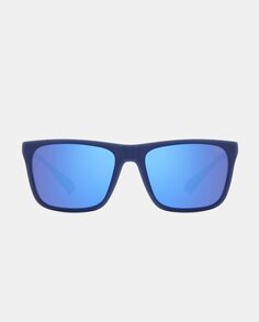 Унисекс прямоугольные синие солнцезащитные очки с поляризационными линзами Polaroid Originals, синий