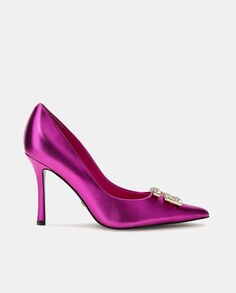 Женские кожаные туфли Scandel со стразами и каблуком-шпилькой Guess, розовый