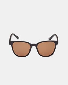 Черные квадратные мужские солнцезащитные очки с поляризационными линзами Skechers, черный
