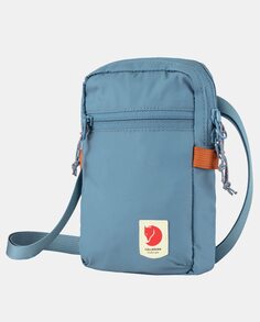Маленькая голубая сумка через плечо с карманом и молнией из переработанного нейлона High Coast Fjällräven, светло-синий Fjallraven