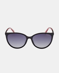 Круглые черные женские солнцезащитные очки с поляризационными линзами Skechers, черный