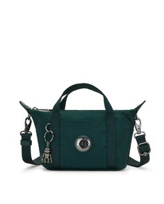 Маленькая темно-зеленая женская сумка через плечо на молнии Kipling, темно-зеленый
