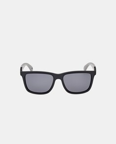 Черные мужские солнцезащитные очки прямоугольной формы с поляризационными линзами Skechers, черный