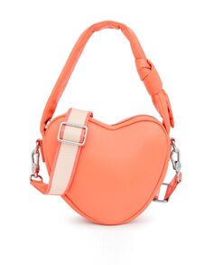 Оранжевая сумка-трансформер в форме сердца Carol Tous, оранжевый