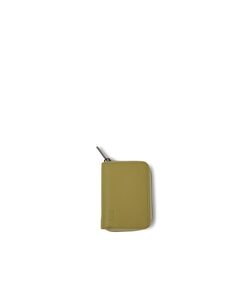 Кожаный кошелек унисекс на молнии цвета хаки Camper Camper