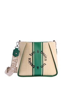 Женская сумка через плечо оливкового цвета на молнии Fun &amp; Basics, зеленый