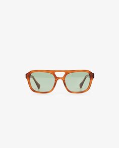 Квадратные мужские солнцезащитные очки из ацетата Scalpers, оранжевый