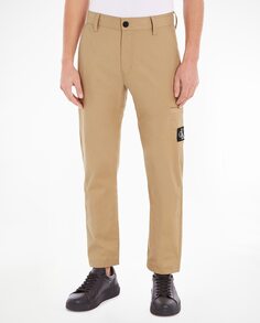 Мужские брюки чинос бежевого цвета Calvin Klein Jeans, бежевый