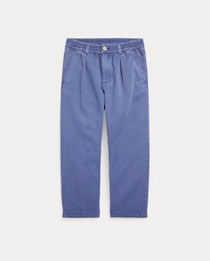 Синие хлопковые брюки чинос для мальчика Polo Ralph Lauren, синий