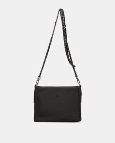 Женская атласная сумка через плечо Summer Song из переработанных материалов черного цвета Abbacino, черный