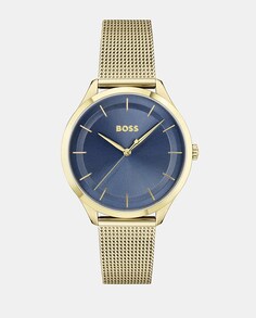 Pura1502635 Женские часы с золотой стальной сеткой Boss, золотой