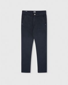 Брюки-чиносы для мальчиков из эластичной ткани стандартной посадки Pepe Jeans, темно-синий