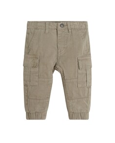 Детские брюки цвета хаки с наружными карманами Guess, коричневый