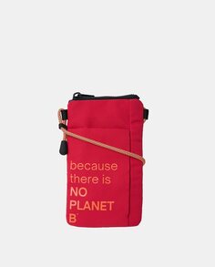 Красная сумка для мобильного телефона из переработанных материалов Ecoalf, красный