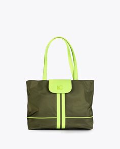 Зеленая сумка на плечо с застежкой-молнией и магнитом Lola Casademunt, зеленый
