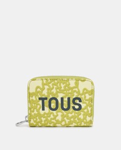 Маленький зеленый кошелек Kaos Mini с логотипом Tous, зеленый
