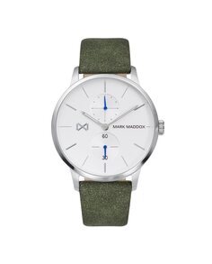 Многофункциональные мужские часы Northern из стали с зеленым ремешком Mark Maddox, зеленый