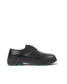 Однотонные мужские туфли на шнуровке черного цвета Camper, черный