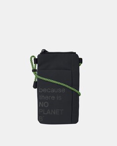 Сумка для мобильного телефона из переработанных материалов черного цвета Ecoalf, черный