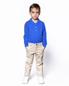 Однотонные брюки чинос для мальчиков из эластичного габардина Spagnolo, бежевый