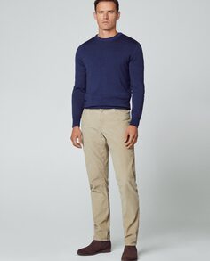 Обычные мужские брюки с пятью карманами бежевого цвета Hackett, бежевый
