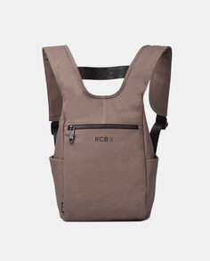 Средний коричневый рюкзак с защитой от кражи и передним карманом Kcb, коричневый
