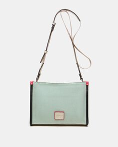 Женская сумка через плечо Summer Song из зеленой ткани Abbacino, зеленый