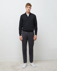 Мужские спортивные брюки классического кроя без складок Dustin, темно-серый
