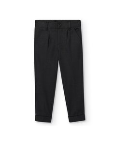 Прямые брюки-чиносы для мальчика с карманами Boboli, черный
