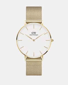 Petite DW00100346 женские часы с золотой стальной сеткой Daniel Wellington, золотой