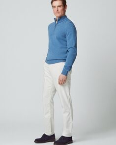 Обычные мужские брюки с пятью карманами белого цвета Hackett, белый