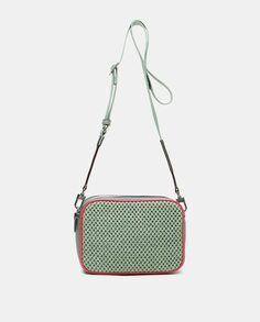Зеленая женская сумка через плечо Summer Song с плетеной отделкой Abbacino, зеленый