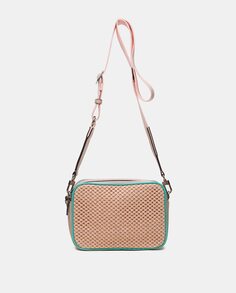 Женская плетеная сумка через плечо Summer Song розового цвета Abbacino, розовый