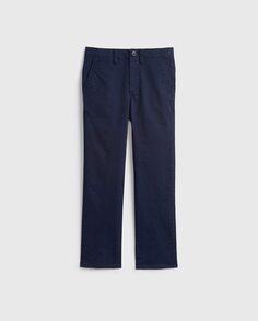 Твиловые брюки для мальчика темно-синего цвета Gap, темно-синий