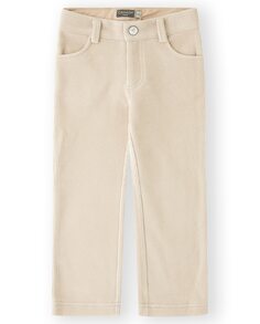 Длинные брюки для девочки из вельветовой ткани Canada House, бежевый