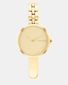 Женские часы Bangled25200279 из золотой стали Calvin Klein, золотой