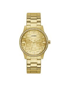 Женские часы G check GW0292L2 со стальным и золотым ремешком Guess, золотой