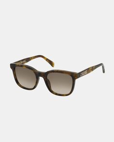 Солнцезащитные очки-унисекс в прямоугольной оправе коричневого цвета Гавана Zadig &amp; Voltaire, коричневый
