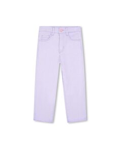 Однотонные брюки с пятью карманами для девочек Billieblush, сиреневый