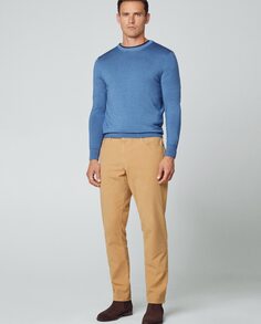 Обычные мужские брюки с пятью карманами светло-бежевого цвета Hackett, коричневый