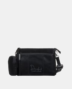 Черная сумка через плечо персикового цвета на молнии Devota &amp; Lomba, черный