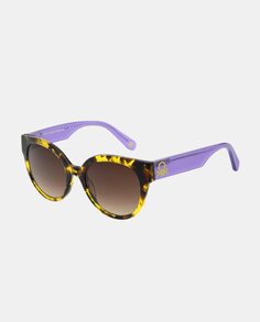 Разноцветные круглые женские солнцезащитные очки из ацетата Benetton, мультиколор