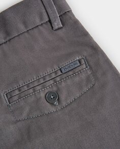 Прямые брюки-чиносы для мальчика с карманами Boboli, серый