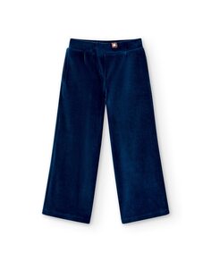 Вельветовые брюки-палаццо для девочки Boboli, темно-синий