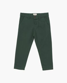 Зеленые твиловые брюки чинос для мальчика Martín Aranda, зеленый