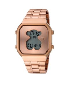 Женские часы D-Bear из стали с цифровым управлением из розового золота Tous, розовый